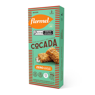 COCADA ZERO AÇUCAR FLORMEL 20G
