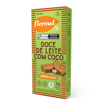 DOCE DE LEITE COM COCO ZERO AÇUCAR FLORMEL 20G