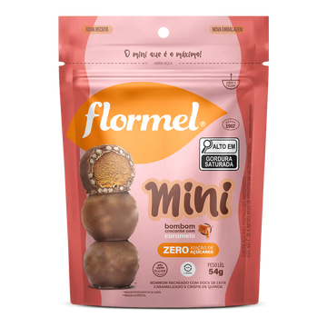 MINI BOMBOM CROCANTE COM CARAMELO FLORMEL 54G