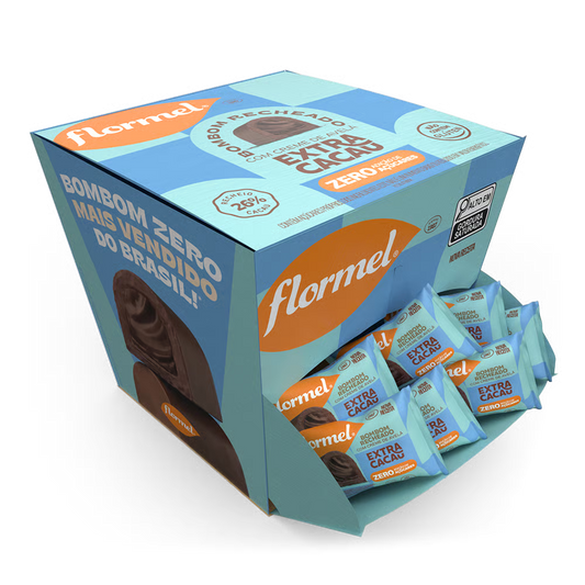 BOMBOM RECHEADO FLORMEL 18X12G