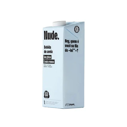BEBIDA DE AVEIA ORGÂNICA SEM GLÚTEM NUDE 1L