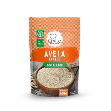 FARELO DE AVEIA SEM GLÚTEN Q-VITA 200G
