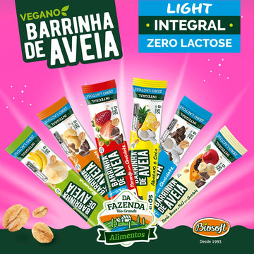 BARRA DE AVEIA VEGANA BIOSOFT 15X25G