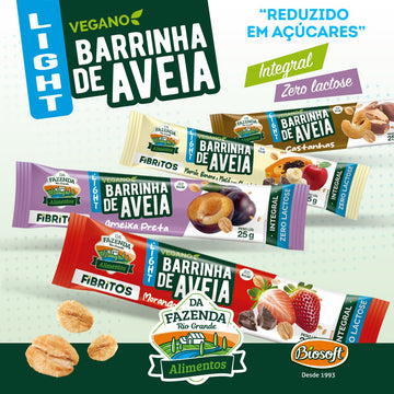 BARRA DE AVEIA LIGHT BIOSOFT 15X25G