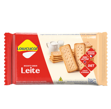 BISCOITO LEITE LOWÇUCAR 115G