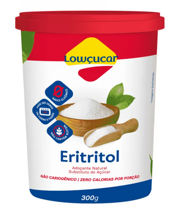 ADOÇANTE NATURAL ERITRITOL LOWCUCAR 300G