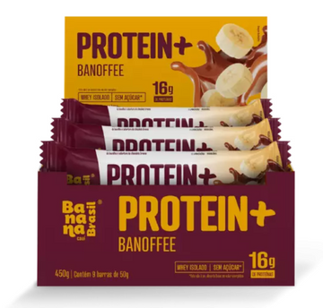 BARRA PROTEIN+ BANANA BRASIL 9X50G