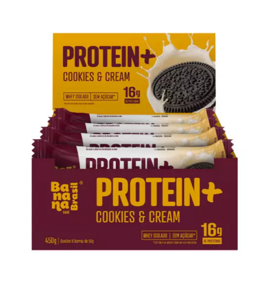 BARRA PROTEIN+ BANANA BRASIL 9X50G