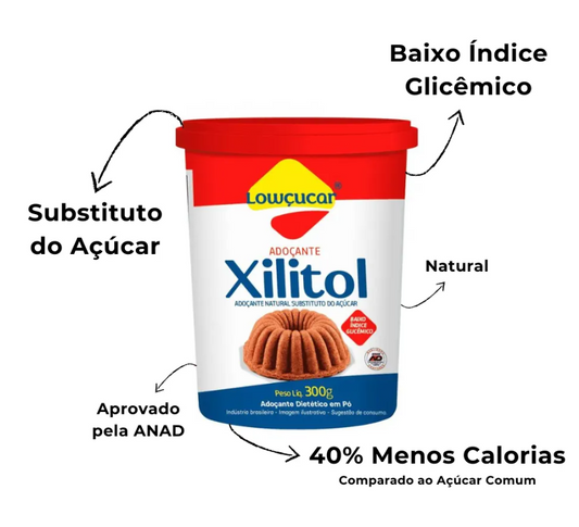 ADOÇANTE NATURAL XILITOL LOWCUCAR 300G