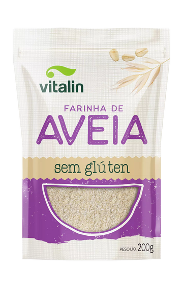 FARINHA DE AVEIA VITALIN 200G SEM GLUTEN