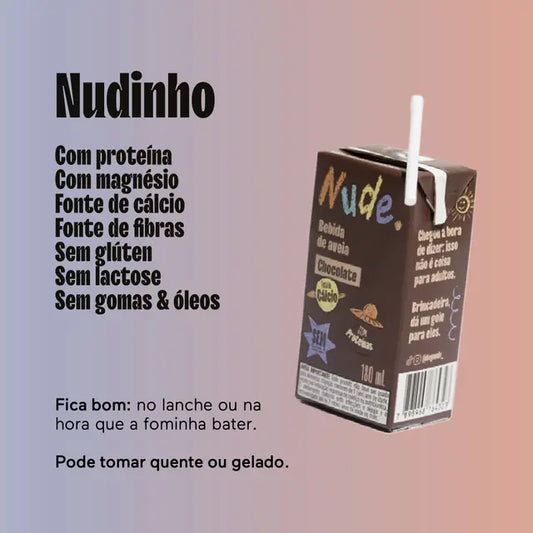 BEBIDA DE AVEIA KIDS SEM ACUÇAR E SEM GLÚTEN NUDE 180ML