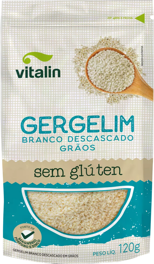 GERGELIM BRANCO VITALIN 120G