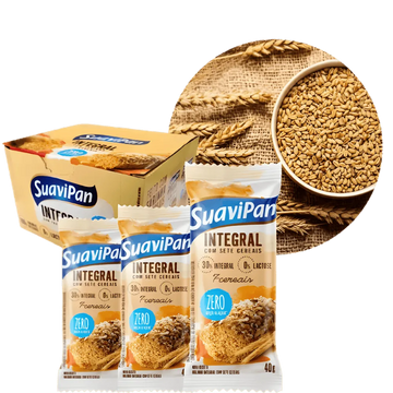 BOLINHO ZERO AÇUCAR E ZERO LACTOSE  SUAVIPAN 12X40G