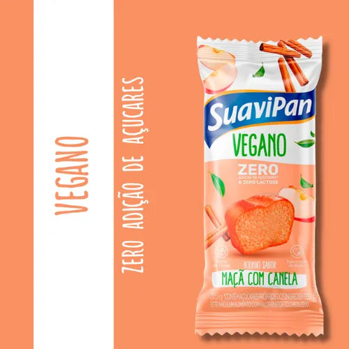 BOLINHO VEGANO ZERO AÇUCAR ZERO LACTOSE SUAVIPAN 12X35G