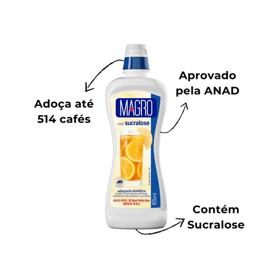 ADOÇANTE MAGRO COM SUCRALOSE LOWÇUCAR 65ML