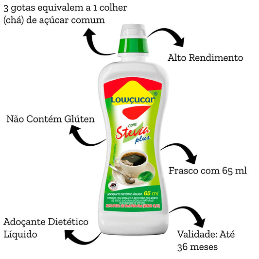 ADOÇANTE STEVIA PLUS LOWÇUCAR